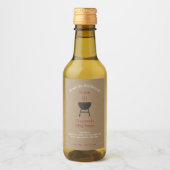 クラフト&バ素朴ーベキューソースBBQボトルラベル ワインラベル (正面)