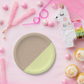 クラフト&パステルディップ使い捨て紙プレート ペーパープレート (パーティー)