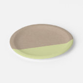 クラフト&パステルディップ使い捨て紙プレート ペーパープレート (アングル)