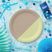 クラフト&パステルディップ使い捨て紙プレート ペーパープレート (パーティー)