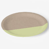 クラフト&パステルディップ使い捨て紙プレート ペーパープレート (アングル)