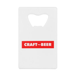 クラフト～ビール クレジットカード栓抜き
