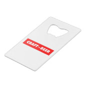 クラフト～ビール クレジットカード栓抜き (正面アングル)