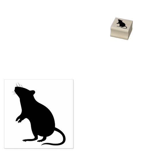 クラフト・プランナー用スタンプ ネズミ ラバースタンプ (押印)