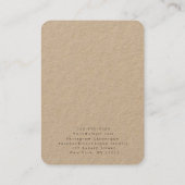 クラフト |ヘアピン表示 |ジュエリー 名刺 (裏面)