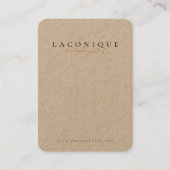 クラフト |ヘアピン表示 |ジュエリー 名刺 (正面)