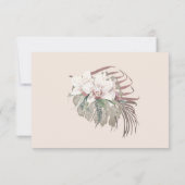 クラフト ホワイト オーキッド フローラル トロピカル フォリア RSVP (裏面)