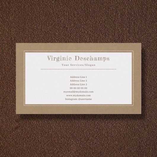 クラフト&ミニマ素朴リスト名刺 名刺