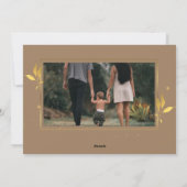 クラフト&モダン金ゴールドプレジョーブツー写真クリスマス シーズンカード (裏面)