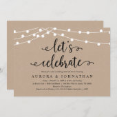 クラフト・リハ祝ーサル・ディ素朴ナー・レッツ 招待状 (正面/裏面)