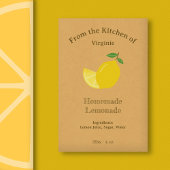 クラフト&レモ素朴ン&レモネードボトルラベル ワインラベル