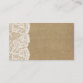 クラフト&レースのコレクショ結婚ンウェブサイトカード エンクロージャーカード (裏面)