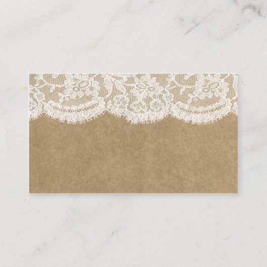 クラフト&レースのコレクショ結婚ンウェブサイトカード エンクロージャーカード (裏面)