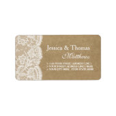 クラフト&レースのコレクシ結婚ョンラベル ラベル (正面)