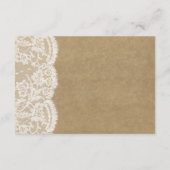 クラフト&レースのコレクシ結婚ョン詳細カード エンクロージャーカード (裏面)