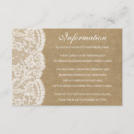 クラフト&レースのコレクシ結婚ョン詳細カード エンクロージャーカード