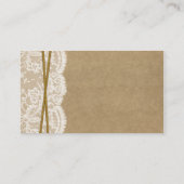 クラフト、レース&ひまわりコレクションのウェブサイト エンクロージャーカード (裏面)