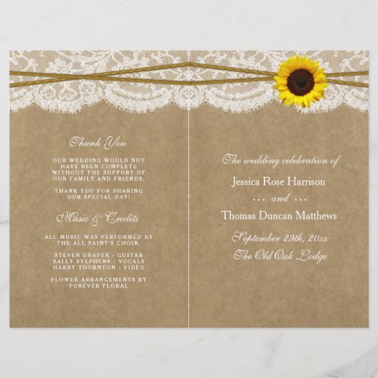 クラフト、レース、ひまわりコレクションプログラム (正面)