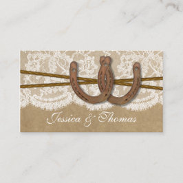 クラフト、レース&ホースシューコレクションのウェブサイト エンクロージャーカード