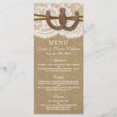 クラフト、レース&ホースシューコレクションメニューカード メニュー (正面)