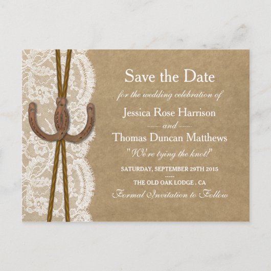 クラフト、レース&ホースシューコレクション 案内ポストカード (正面)