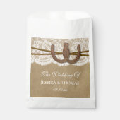 クラフト、レース&ホースシューズ結婚コレクション フェイバーバッグ (正面)