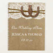 クラフト、レース&ホースシューズ結婚コレクション プランナー手帳 (正面)