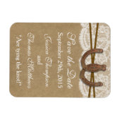 クラフト、レース&ホースシューズ結婚コレクション マグネット (横)