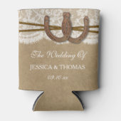 クラフト、レース&ホースシューズ結婚コレクション 缶クーラー (正面)