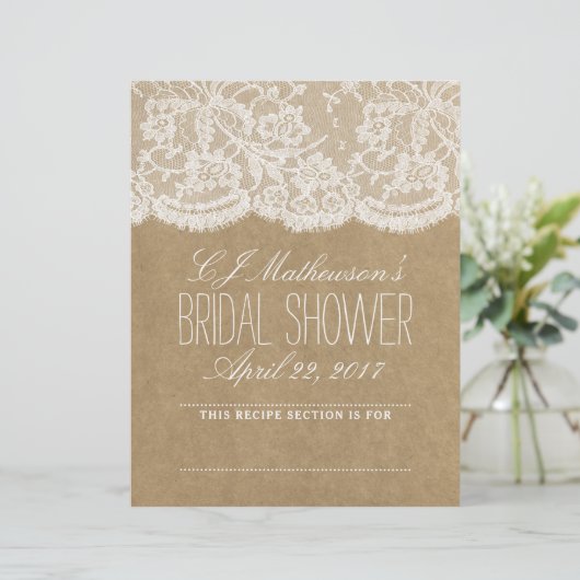 クラフト&レ素朴ースブライダルシャワーレシピディバイダー (スタンド正面)