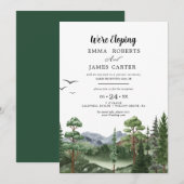 クラフト ロッキーマウンテン | 挙式後の受付案内 招待状 (正面/裏面)