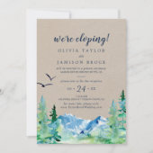 クラフト ロッキーマウンテン 挙式後 レセプションカード 招待状 (正面)