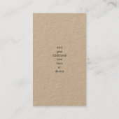 クラフト | 写真またはロゴの追加 | 名刺 (裏面)