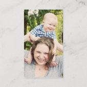 クラフト&写真コールカード 名刺 (裏面)