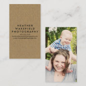 クラフト&写真コールカード 名刺 (正面/裏面)