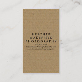 クラフト&写真コールカード 名刺