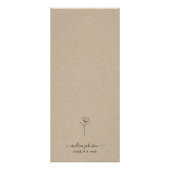 クラフト&描バラフラワーサービスのメニュー価格表 ラックカード (裏面)