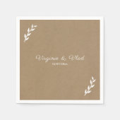 クラフト&素朴ズ結婚ナプキンス スタンダードカクテルナプキン (正面)