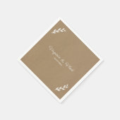 クラフト&素朴ズ結婚ナプキンス スタンダードカクテルナプキン (角)