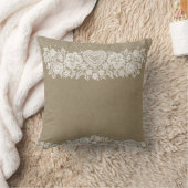 クラフト&素朴ホワイトレースファームハレースのようウハウスシック クッション (ブランケット)