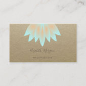 クラフト、素朴ロータス、ヨガインストラクター 名刺 (正面)