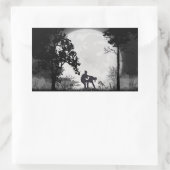 クラフマガ武術アーツグルーインキックのステッカー 長方形シール (バッグ)