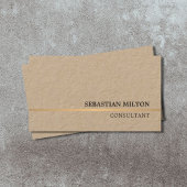 クラフミニマルエレガント金ゴールドラフェイクインコンサルタント 名刺