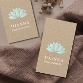 クラフミニマルトブルーロータスヨガ 名刺