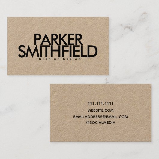 クラフミニマルト 名刺 (正面/裏面)