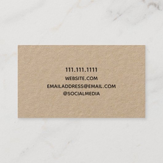 クラフミニマルト 名刺 (裏面)