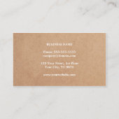 クラフモダンエレガント紙ホワイトコンサルタント 名刺 (裏面)