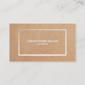 クラフモダンエレガント紙ホワイトコンサルタント 名刺 (正面)