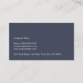 クラフモダンカッコいい紙ブルーコンサルタント 名刺 (裏面)