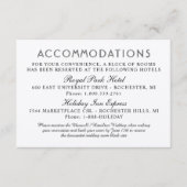 クラフモダントとブラック結婚の宿泊施設 エンクロージャーカード (正面)